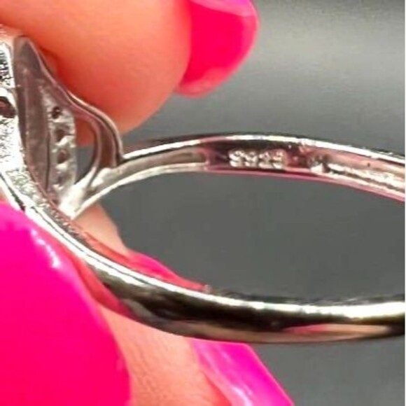 Beautiful Lepidolite Rings set in 925- Adjustable - Picture 4 of 5